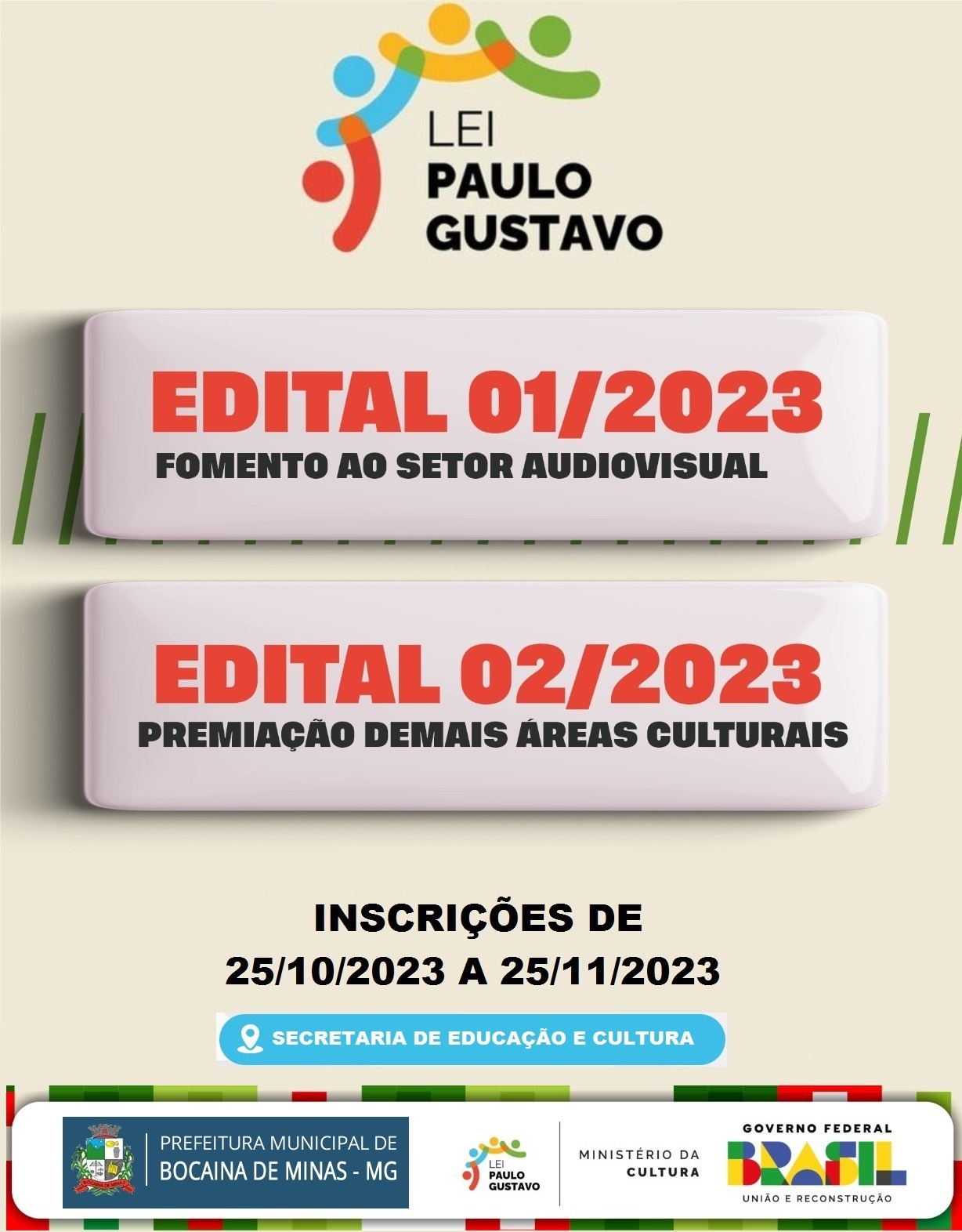 EDITAL PARA FOMENTO À EXECUÇÃO DE AÇÕES CULTURAIS “DEMAIS ÁREAS CULTURAIS” (APOIO DIRETO A PROJETOS)